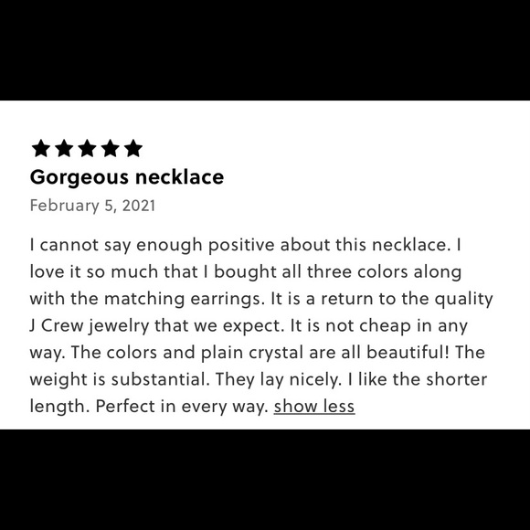 NWT J. Crew Crystal statement necklace - Picture 17 of 17